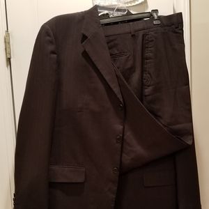 Perry Ellis 2 Piece Pinstripe Navy Suit Set